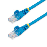 StarTech RJ45PATCH25 25Ft CAT5E Ethernet Cable Snagless RJ45 Patch Cord Blue