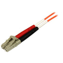 StarTech 50FIBPLCST3 15Ft 3m LC/ST Multimode Fiber Optic Dup Plenum Jumper Cable