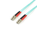 StarTech A50FBLCLC5 15Ft 5m LC/LC UPC Multimode Fiber Optic LSZH Jumper Cable