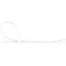 StarTech CBMZT8N 100Pk 6" Plastic Cable Zip Ties Nylon Self Locking Wire White