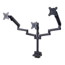 StarTech 3MP2AG-MONITOR-ARM Triple Monitor Desk Mount up to 27" VESA 75 & 100