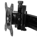 StarTech ARMBARDUO Dual Monitor Crossbar Mount Stand Ergonomic VESA 24" Black