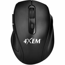 4XEM 4XWLSMS1 Wireless 5 Buttons Black Optical 2.4GHz Right Hand Mouse