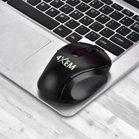4XEM 4XWLSMS1 Wireless 5 Buttons Black Optical 2.4GHz Right Hand Mouse