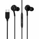 4XEM 4XSAMEARAKGCB 40In USB-C Stereo Earphones w Microphone Volume Black