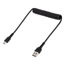 StarTech R2ACC-50C-USB-CABLE 20" USB A to C Rugged Charging HeavyDuty Coil Cable