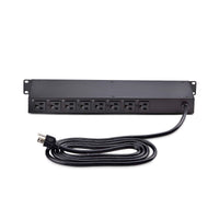 StarTech 8NS8-RACK-MOUNT-PDU 8-Outlet 1U Rack Mount PDU Power Stripe w Cover