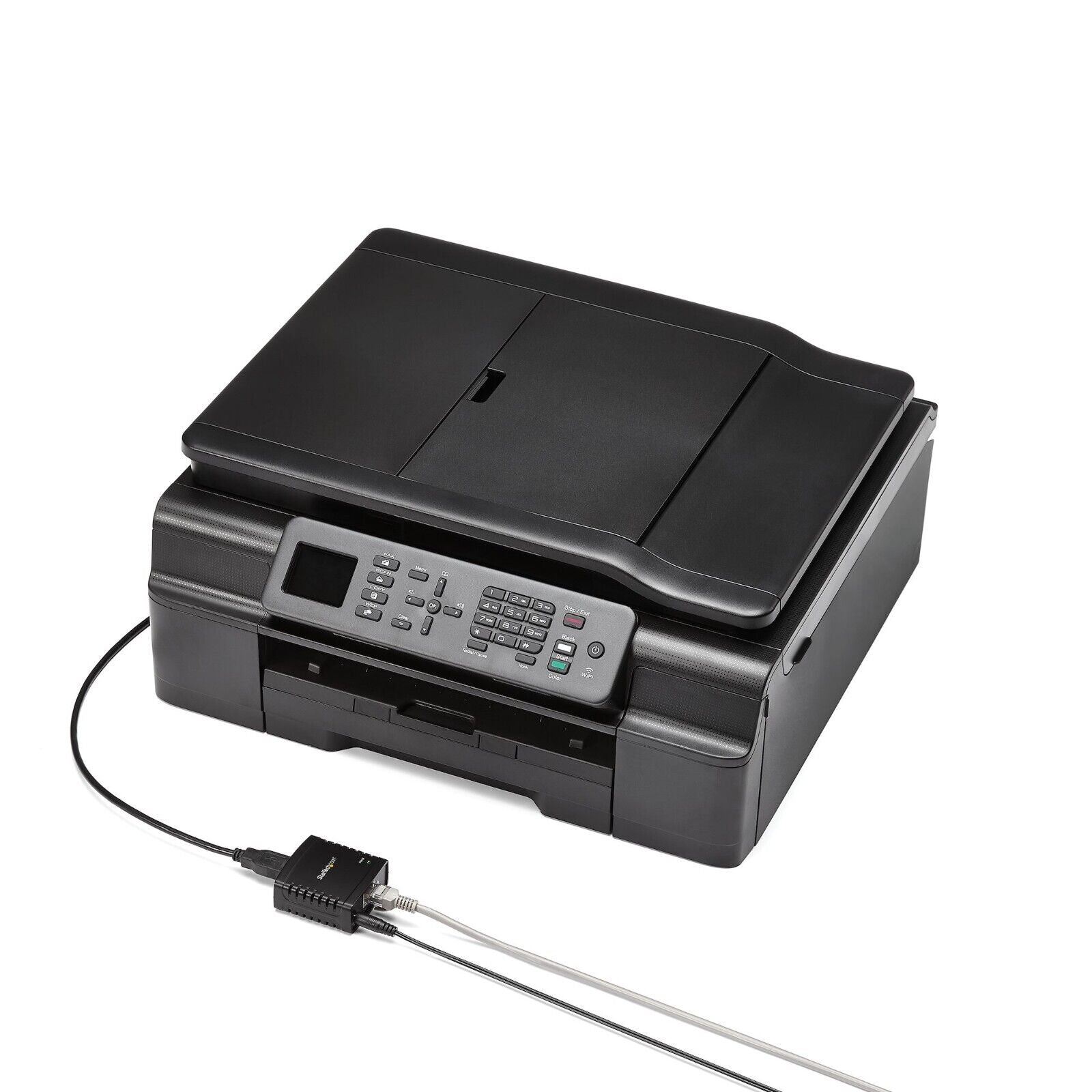 StarTech PM1115U2 USB To Ethernet Network LPT LPR Print Server w Power Adapter