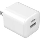 4XEM 4XRLC39435WW 35W Wall USB-A USB-C Dual Fast Charger Adapter Compact White