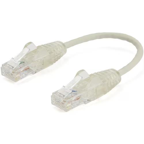 StarTech N6PAT6INGRS 6In CAT6 Gigabit Ethernet Cable Slim Snagless RJ45 Gray