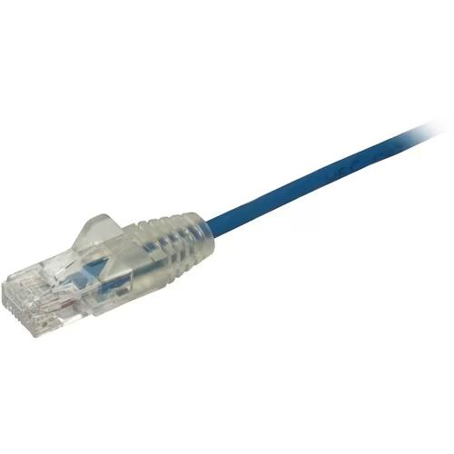 StarTech N6PAT1BLS 1Ft CAT6 Gigabit Ethernet Cable Slim Snagless RJ45 Blue