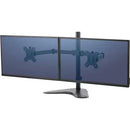 Fellowes 8043701 Dual Monitor Arm 27" FreeStanding Professional Low Profile BLK