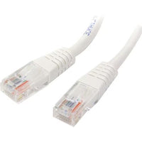 StarTech M45PATCH1WH 1Ft CAT5E Ethernet Cable Molded RJ45 Patch Cord White