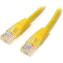 StarTech M45PATCH2YL 2Ft CAT5E Ethernet Cable Molded RJ45 Patch Cord Yellow