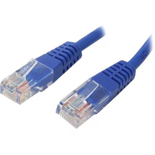 StarTech M45PATCH8BL 8Ft CAT5E Ethernet Cable Molded RJ45 Patch Cord Blue