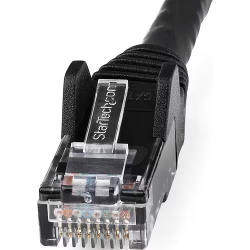 StarTech N6LPATCH10BK 10Ft CAT6 LSZH 10G PoE Snagless RJ45 Patch UTP Cable Black