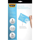 Fellowes 5220101 5Pk 2Laminating Self-Adhesive Pouches Business Card 3.8" 5Mil