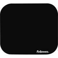Fellowes 58024 Mouse Pad 8"x9" Polyester Scratch Proof Non-Skid BLACK