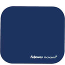 Fellowes 5933801 Microban Mouse Pad 8"x9" Blue Rubber Wear Tear Skid Proof BLUE