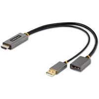 StarTech 128-HDMI-DisplayPort HDMI to DisplayPort DP 1.2 4K USB Powered Cable