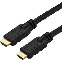 StarTech HD2MM10MA 30Ft HDMI 2.0 Active CL2 Rated In-Wall Cord Black Cable