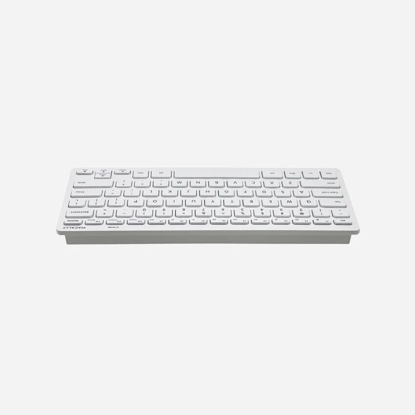 Macally RFCOMPACTWCB RF 2.4GHz Wireless Slim Keyboard & Mouse 1600dpi PC White