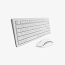 Macally QKEYCOMBO 104-Key Keyboard & Mouse USB Spill Proof 1000dpi for MAC White