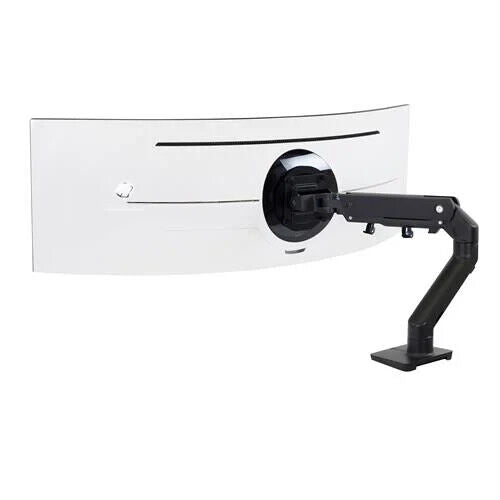 Ergotron 45-647-224 HX Desk Monitor Arm w HD Pivot 1000R Curved VESA Mount Black