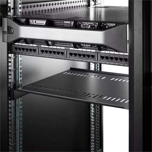 StarTech CABSHELF116V2PK 1U Server Rack Shelf Vented up to 44lbs - 2 per order