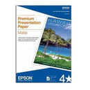 Epson S041260 50 Sheet 1.7"x16.5" A3 Matte Heavy Premium Presentation Paper Whte