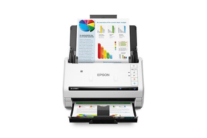 Epson B11B263202 DS-575W II Sheetfed Color Duplex Wireless Scanner USB WIN MAC