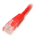 StarTech M45PATCH15RD 15Ft CAT5E Ethernet Cable Molded RJ45 Patch Cord Red