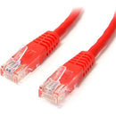 StarTech M45PATCH15RD 15Ft CAT5E Ethernet Cable Molded RJ45 Patch Cord Red