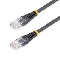 StarTech M45PATCH10BK 10Ft CAT5E Ethernet Cable Molded RJ45 Patch Cord Black