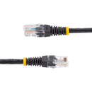 StarTech M45PATCH10BK 10Ft CAT5E Ethernet Cable Molded RJ45 Patch Cord Black