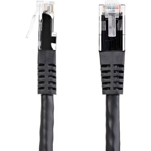 StarTech C6PATCH8BK 8Ft CAT6 Gigabit Ethernet Cable Molded RJ45 UTP Cord Black