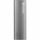 Verbatim 47444 1TB VX500 Portable External Shock-Res SSD USB-A/C w Cables Gray