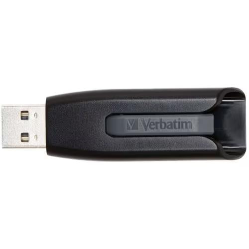 Verbatim 49174 64GB Store N Go V3 USB 3.2 Gen1 Flash Drive Retractable Conn Gray