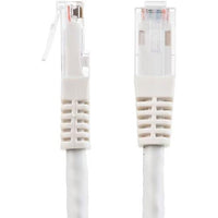 StarTech C6PATCH3WH 3Ft CAT6 Gigabit Ethernet Cable Molded RJ45 UTP Cord White