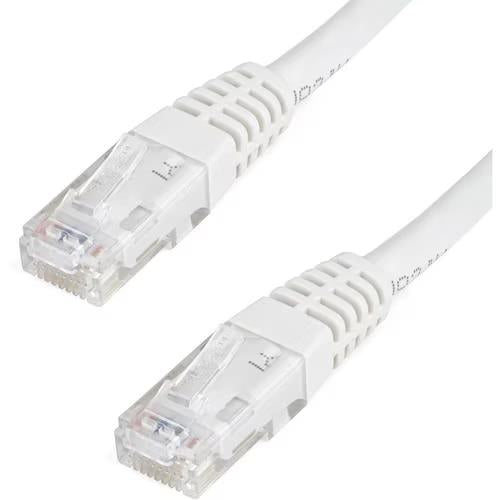 StarTech C6PATCH10WH 10Ft CAT6 Gigabit Ethernet Cable Molded RJ45 UTP Cord White