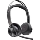 HP Poly 9T9J3AA#AC3 Voyager Focus 2 USB-C-C Headset +USB-C/A Adapter - Siri,