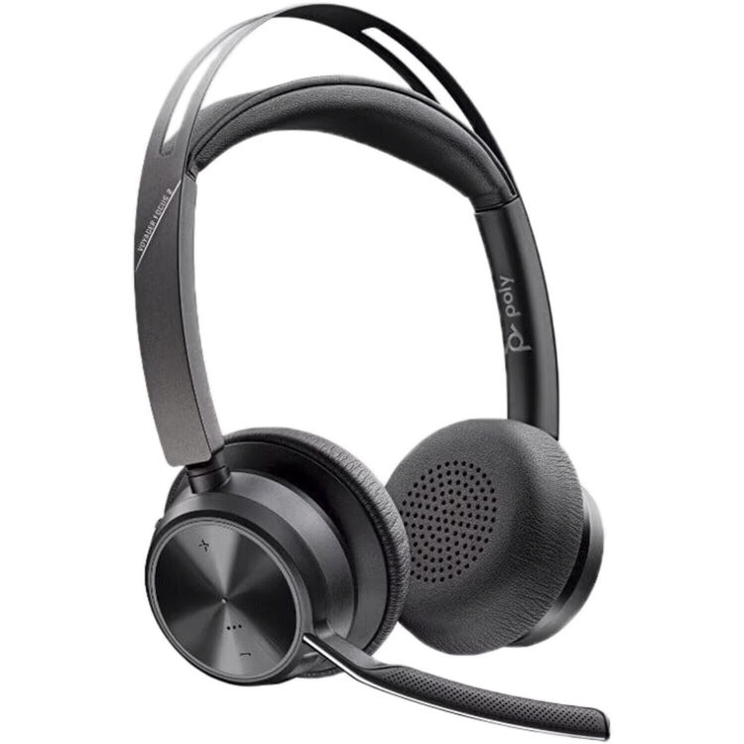HP Poly 9T9J3AA#AC3 Voyager Focus 2 USB-C-C Headset +USB-C/A Adapter - Siri,