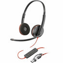 HP Poly 8X2J9A6 Blackwire 3220 Stereo USB-C Black Headset + USB-C/A Adapter