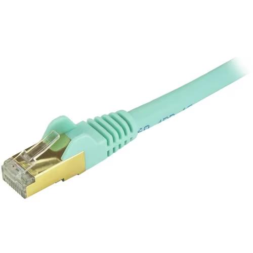 StarTech C6ASPAT3AQ 3Ft CAT6A Gigabit Ethernet Cable Snagless RJ45 PoE Aqua