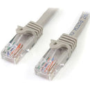 StarTech 45PATCH7GR 7Ft CAT5E Ethernet Cable Snagless RJ45 Patch Cord Gray