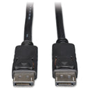 Eaton P580-006 DisplayPort Cable with Latching Connectors, 4K 60 Hz (M/M), Black