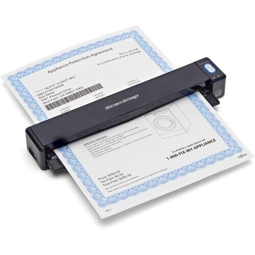 Ricoh PA03688-B005 iX100 ScanSnap Mobile Color Scanner PC MAC Battery Powered