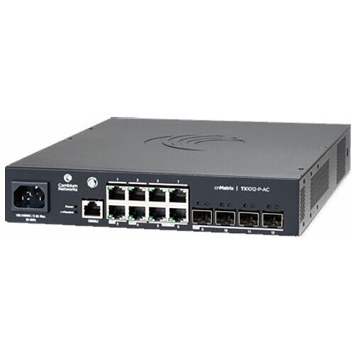 Cambium Networks MXTX1012GXPF01 cnMatrix TX1012-P-AC 8 PoE+ enabled ports Switch