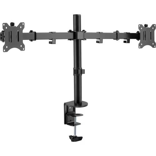 Amer Mounts 2EZCLAMP Dual Monitor Articulating Arm Tilt Rotate Swivel for 32"