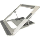 Amer Mounts AMRNS01 Flat Folding Laptop Notebook Tablet Stand Silver Aluminum